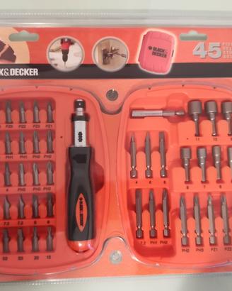 set cacciavite a cricchetto con 45 inserti 