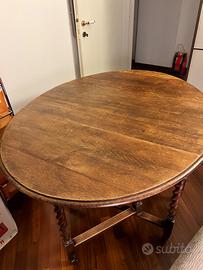 Tavolo  consolle  allungabile di legno massello