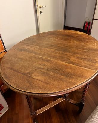 Tavolo  consolle  allungabile di legno massello