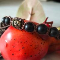 Bracciale Shamballa Ebano e Buddha