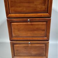 Scarpiera salvaspazio in legno con 3 ante