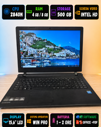 PC Portatile Lenovo AMD RAM Max 8GB 240GB Win11