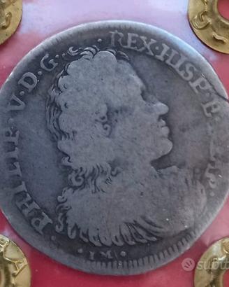 Regno di Napoli  1 tari 1701 ARGENTO