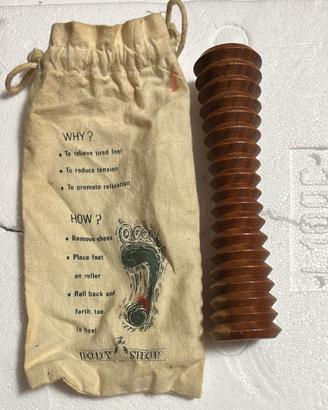 Rullo Massaggiatore Plantare Vintage in Legno