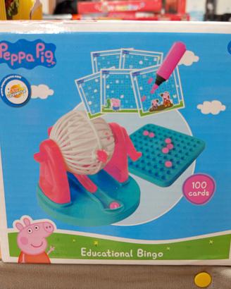 Bingo Peppa pig gioco bambini