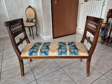 Panca-Divano (doppia-sedia) tappezzata