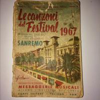 Le canzoni del festival 1967 SANREMO libretto