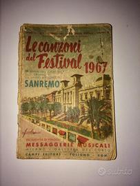 Le canzoni del festival 1967 SANREMO libretto