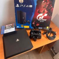 PS4 4 PRO 1TB 2 Joystick base ricarica 6 giochi