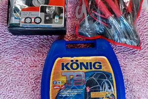 CATENE DA NEVE KIT COMPRESSORE 12V + CAVI 12V 