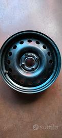 4 cerchi ruota in ferro Fiat da 15