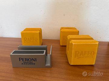 Supporti salviette peroni e raffo tavoli da bar