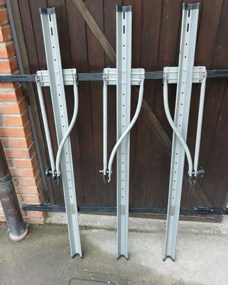 Barre porta tutto + 3 porta bici per auto