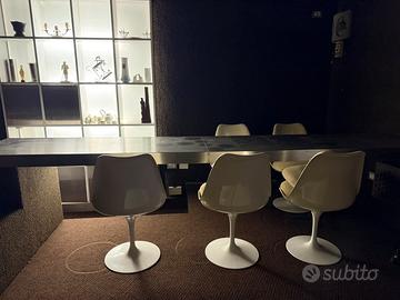 Tulip sedie  Knoll Originali 5 pezzi vintage