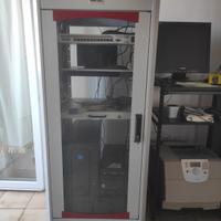 Armadio rack 27u con accessori