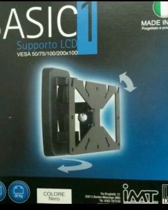 Staffa supporto porta TV orientabile Led Lcd