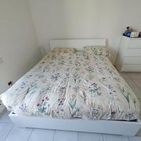 Letto contenitore matrimoniale bianco 169x202x93