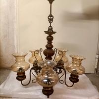 lampadario in vetro - vintage 