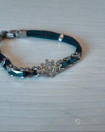 bracciale misto tessuto metallo da collezione 