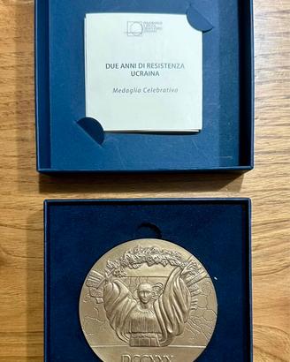 Medaglia in bronzo 2 anni di resistenza Ucraina