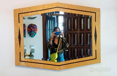 Specchio in radica art decò