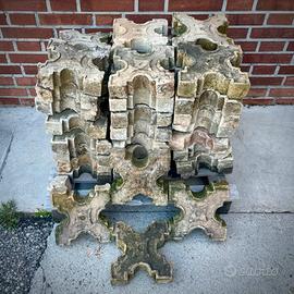 ANTICHI MATTONI A X TERRACOTTA FIENILE FRIULI MONT