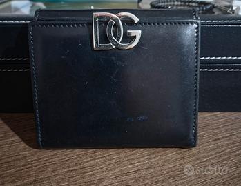 Portafoglio in Pelle Nera D&G