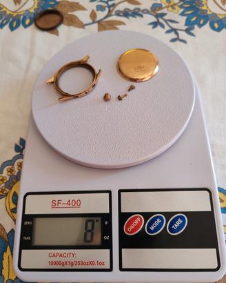 cassa in oro per landeron - anni 50.