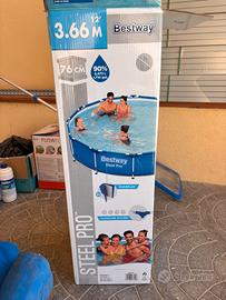 Piscina esterna da 3,66mt con tutti gli accessori