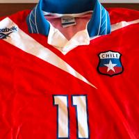 Reebok maglia vintage calcio cile 96/98 Salas