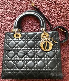 Borsa LADY DIOR Black Media AUTENTICA