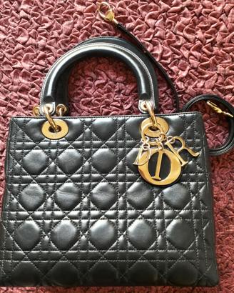 Borsa LADY DIOR Black Media AUTENTICA