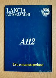 A112 Libretto uso e manutenzione originale