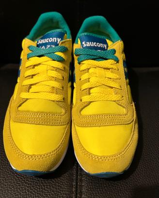 SAUCONY JAZZ 1044-534 GIALLO BLU YELLOW Mis. 38