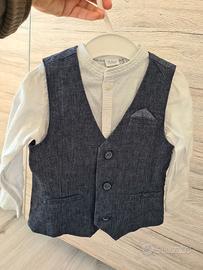 camicia e gilet bambino