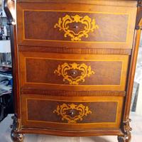 trittico comò più comodini stile antico 