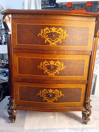 trittico comò più comodini stile antico 