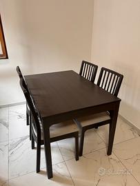 Ikea Tavolo Ekedalen + 4 sedie