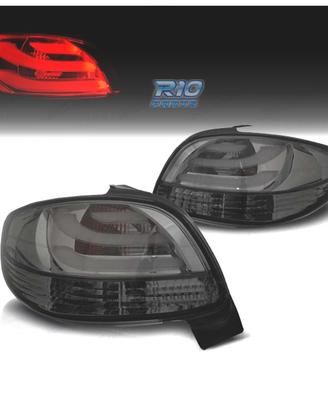 FANALI PEUGEOT 206 98-09 LIGHT BAR FONDO CROMATO A