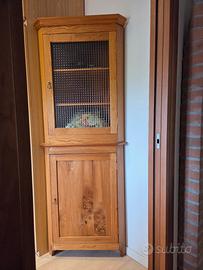 Mobili angolari in legno olmo verniciato 