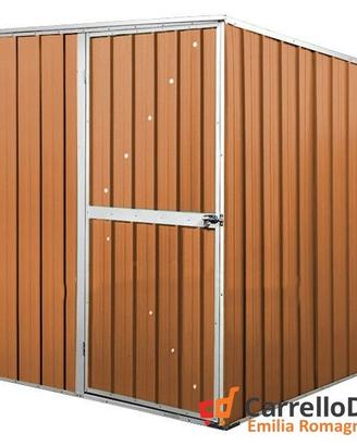 Box da giardino lamiera 175x185cm legno chiaro