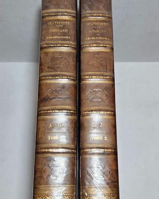 Libro antico 1842 Dizionario Storico Architettura