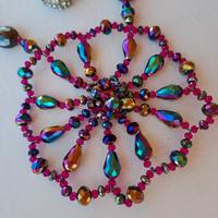 Collana fatta a mano colorata 