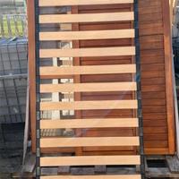 Rete letto singolo 80x190 con doghe in legno