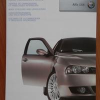 Alfa Romeo 156 - Colori Carrozzeria & Interni 2004