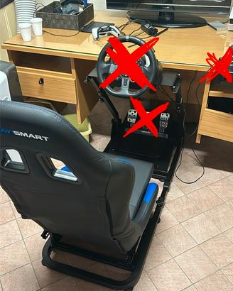 Postazione per simulatore di guida Console/PC