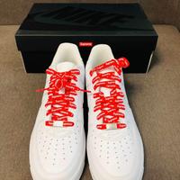 Sneakers Supreme x Nike Air Force 1 bianche 41