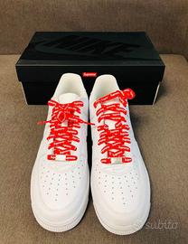 Sneakers Supreme x Nike Air Force 1 bianche 41