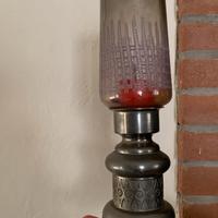 Lampada Candeliere in Peltro lavorata a mano IAP