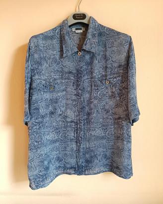 Camicia mezze maniche Krizia tg xl ? celeste blu